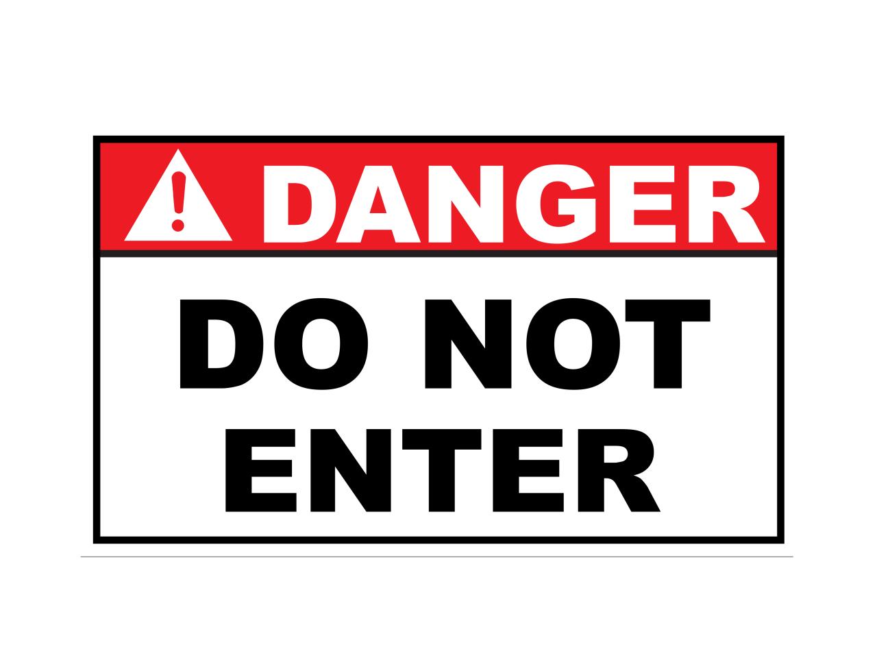 Do Not Enter Signs - 15 Free Printable Signs | Printabulls