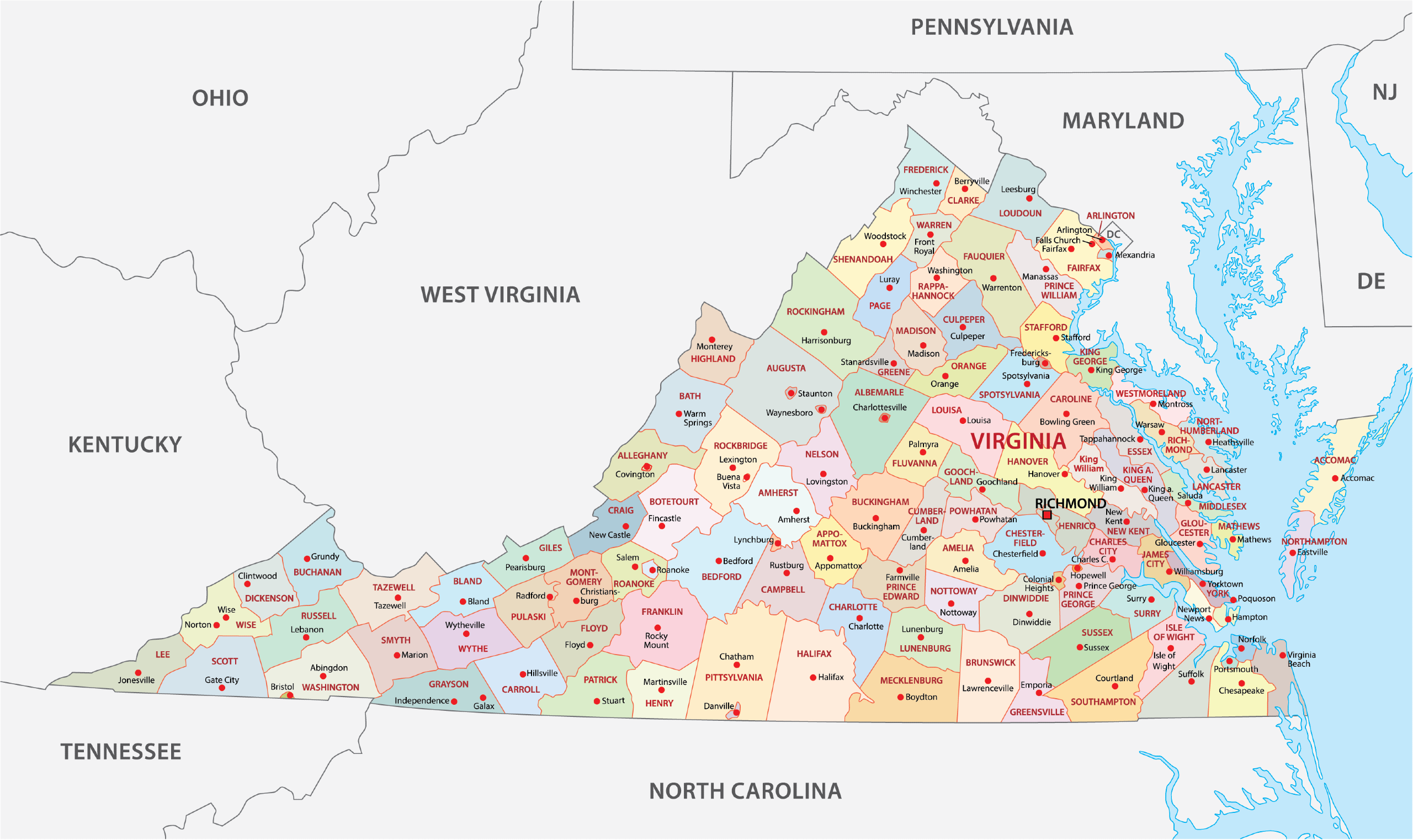 VIRGINIA - ToursMaps.com VIRGINIA - ToursMaps.com